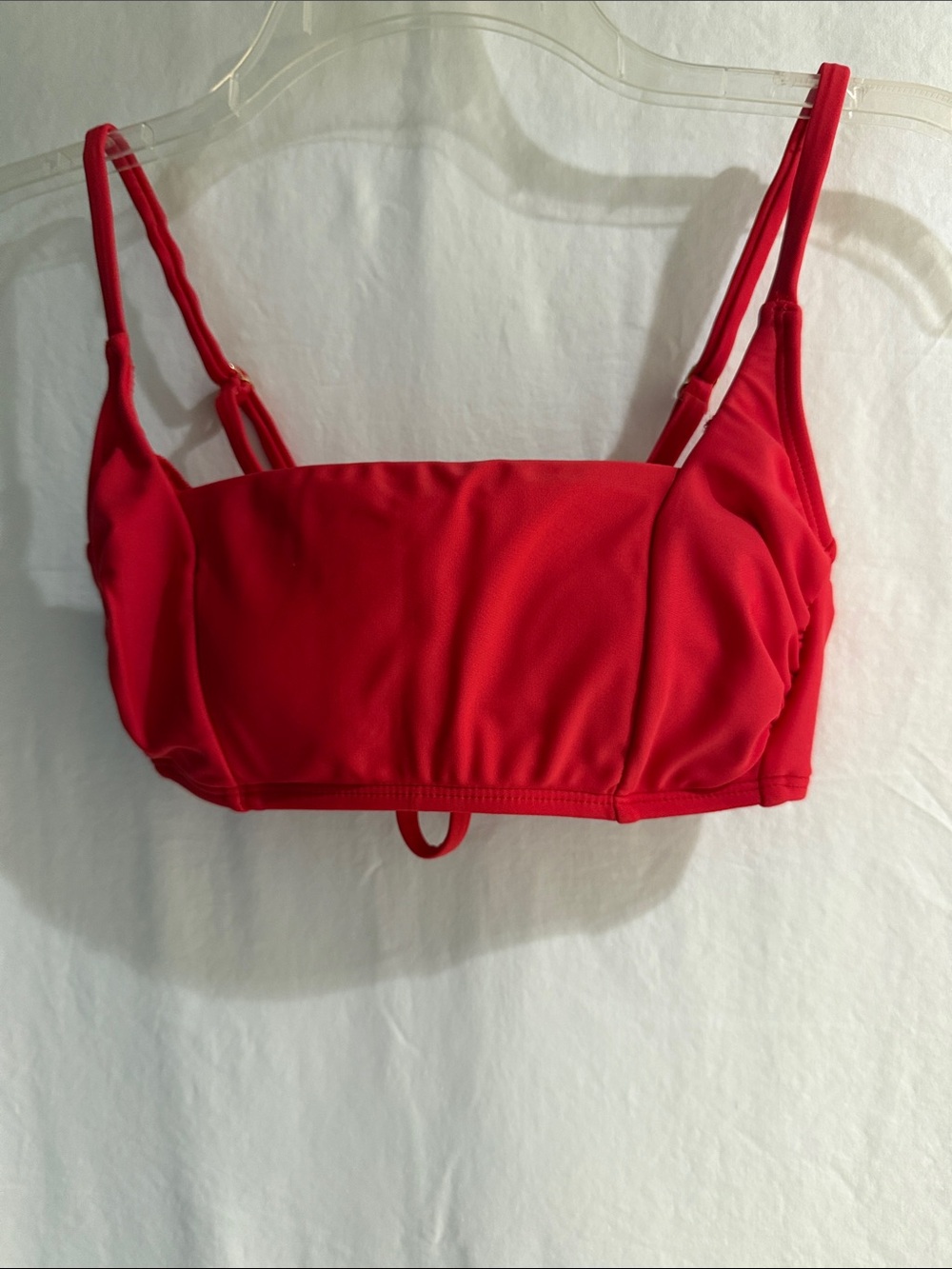 Wild Fable Red Square Neck Bikini Top with Adjustable Straps XS
